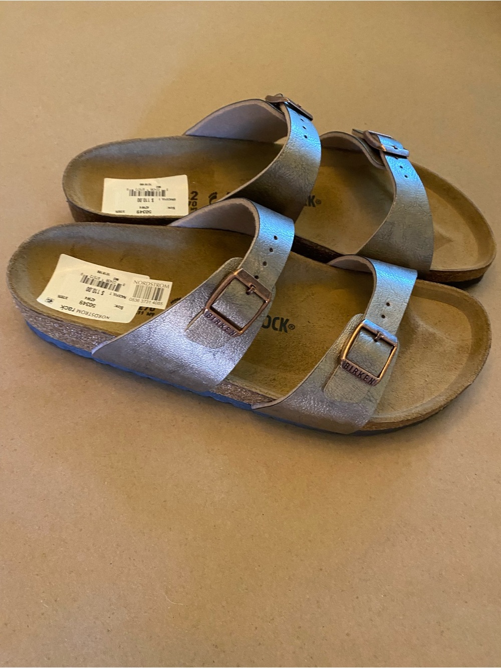 Birkenstock Sydney Slide Sandals Graceful Taupe Women’s 11–11.5 EU 42, Narrow